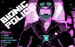 Title screen of Bionic Police