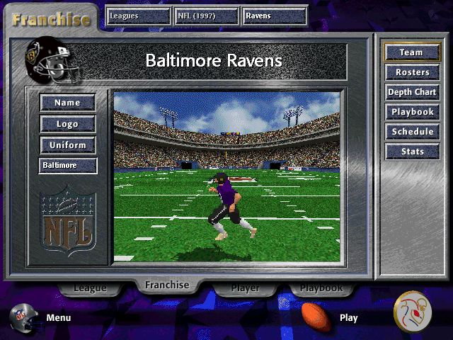 Gameplay of Madden NFL 98
