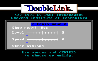 Title screen of Doublelink