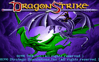 Title screen of DragonStrike