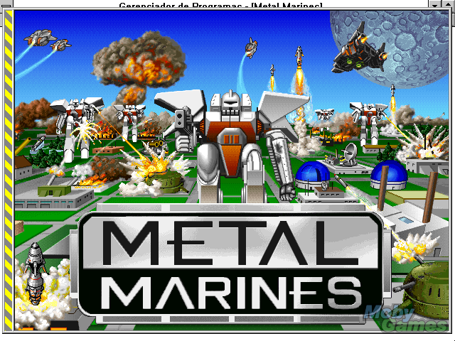 Title screen of Metal Marines