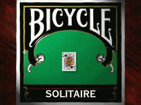 Title screen of Bicycle Solitaire (1997)
