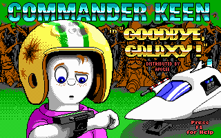 Title screen of Commander Keen 4: Secret of the Oracle