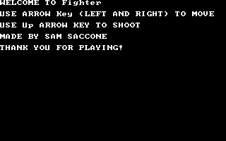 Title screen of Fighter (2003)