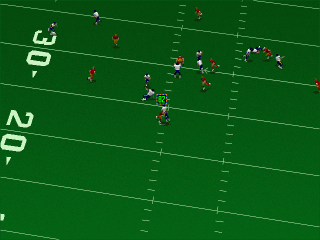 Gameplay of Front Page Sports: Football Pro '96 Season