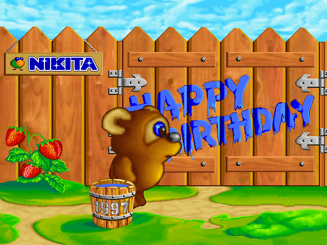 Title screen of Den' Rozhdeniya 2