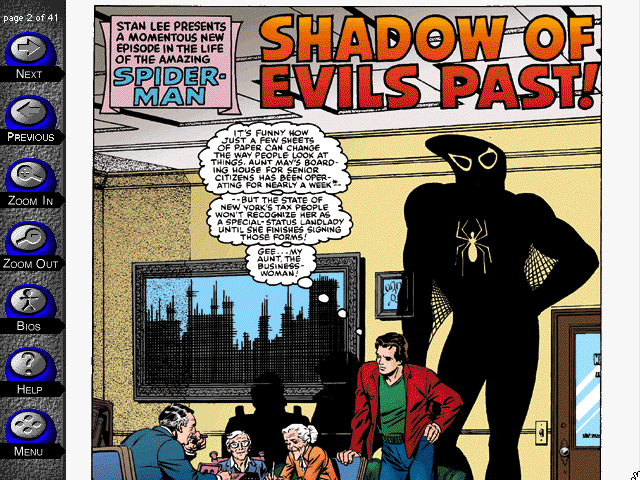 Gameplay of Spider-Man: Interactive CD-ROM Comic Book!
