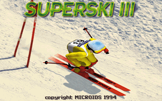 Title screen of SuperSki III