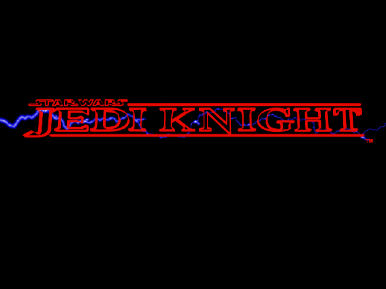 Title screen of Star Wars: Jedi Knight: Dark Forces II