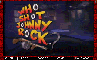 Title screen of Who Shot Johnny Rock?