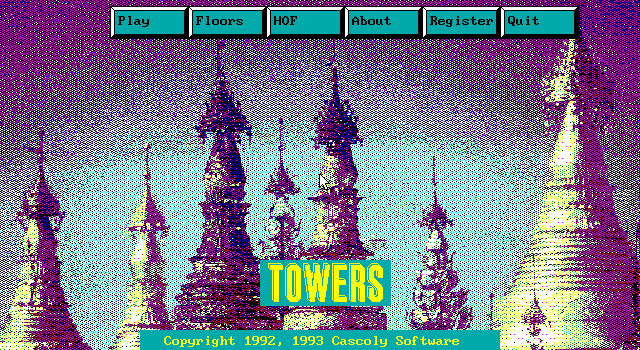 Title screen of Towers
