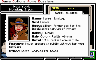 Gameplay of Where in the World is Carmen Sandiego? Enhanced