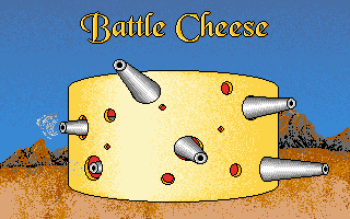 Title screen of Battle Cheese