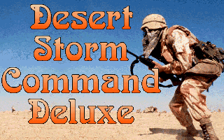 Title screen of Desert Storm Command Deluxe