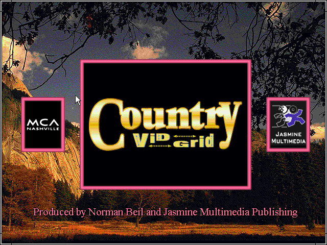 Title screen of Country Vid Grid