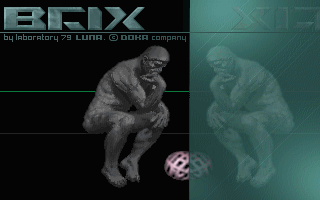 Title screen of Brix (1992)
