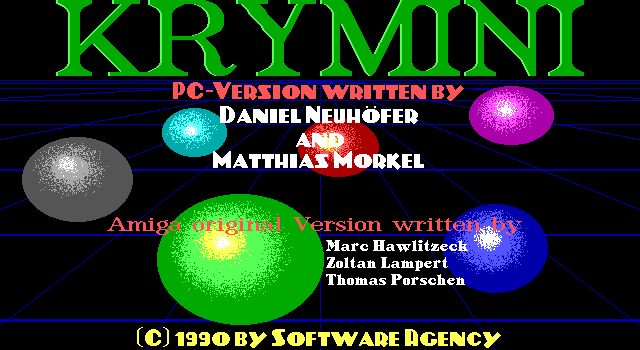 Title screen of Krymini
