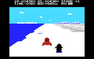Gameplay of Antarctic Adventure