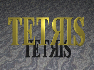 Title screen of Tribute to Tetris