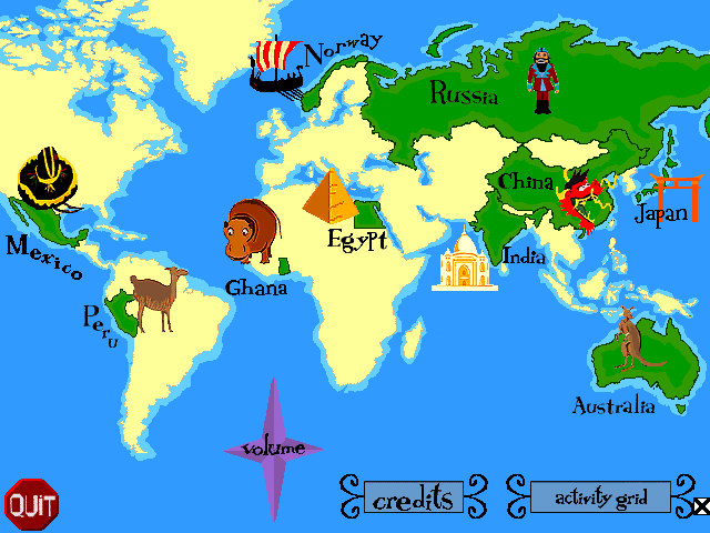 Title screen of The Gigglebone Gang: World Tour