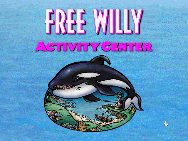 Title screen of Free Willy Activity Center