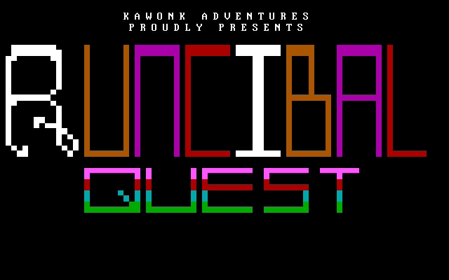 Title screen of Runcibal Quest