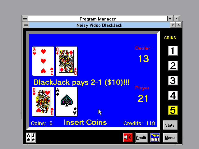 Gameplay of Noisy Video Poker and Blackjack