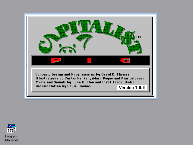 Title screen of Capitalist Pig