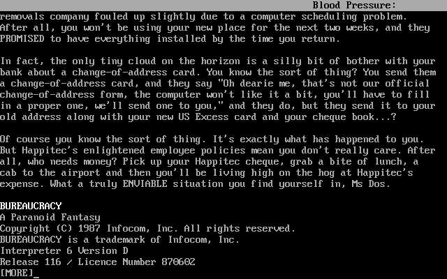 Title screen of Bureaucracy