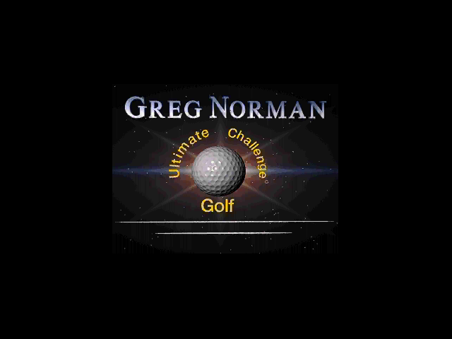 Title screen of Greg Norman Ultimate Challenge Golf