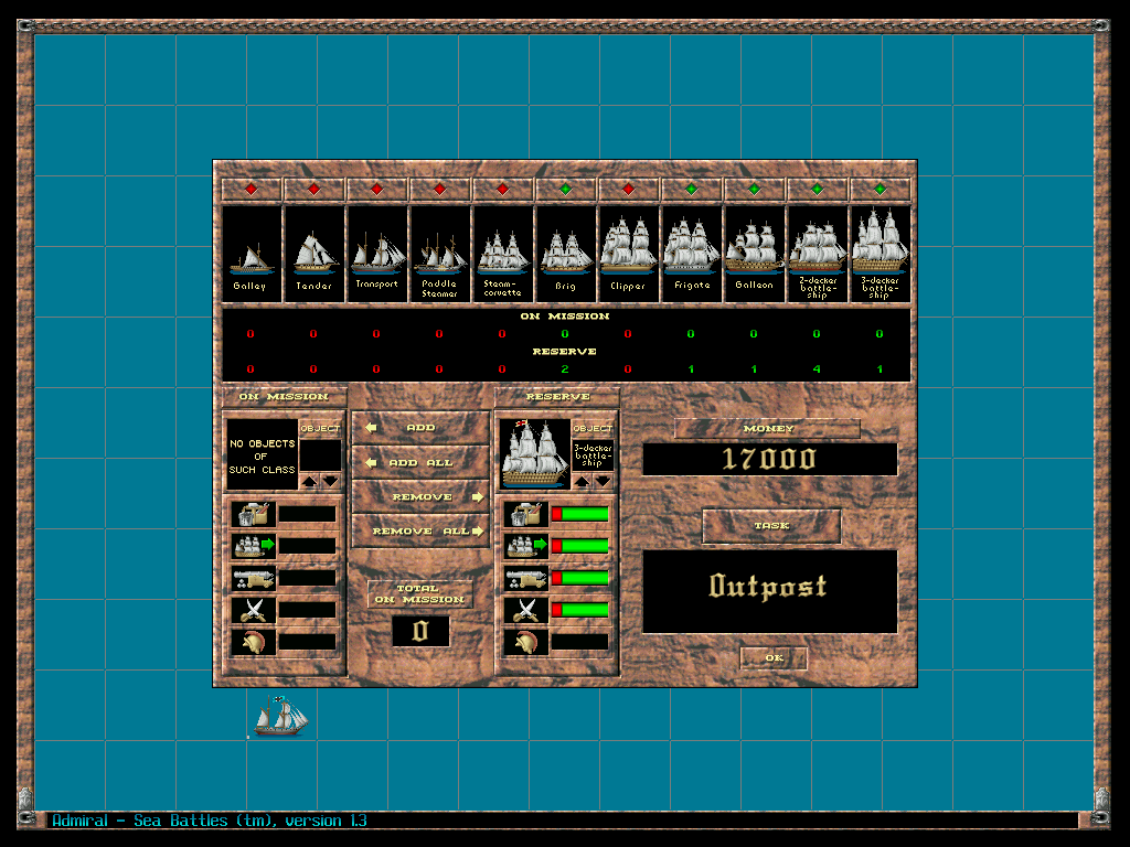 Gameplay of Admiral: Sea Battles