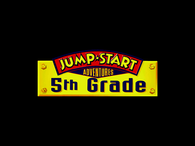 Title screen of JumpStart Adventures 5th Grade: Jo Hammet, Kid Detective
