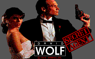 Title screen of David Wolf: Secret Agent