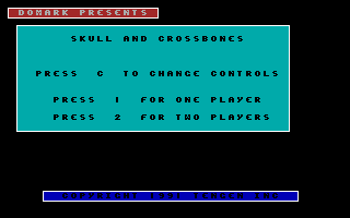 Title screen of Skull & Crossbones