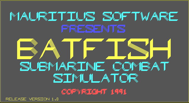 Title screen of Batfish