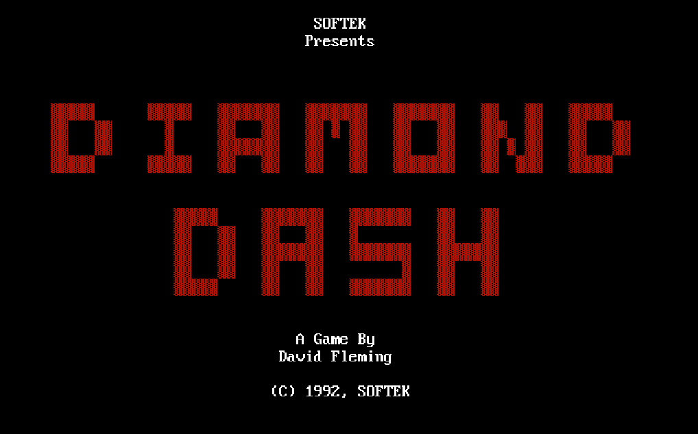 Title screen of Diamond Dash