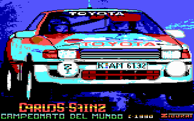 Title screen of Carlos Sainz