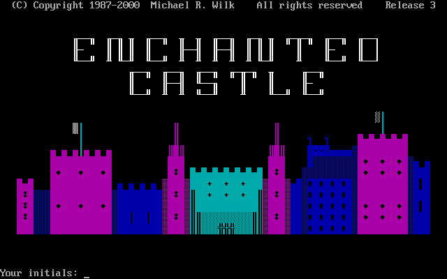 Title screen of Enchanted Castle