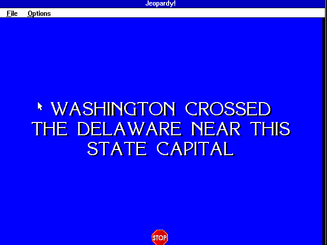 Gameplay of Jeopardy! Deluxe Edition