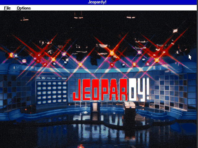 Title screen of Jeopardy! Deluxe Edition