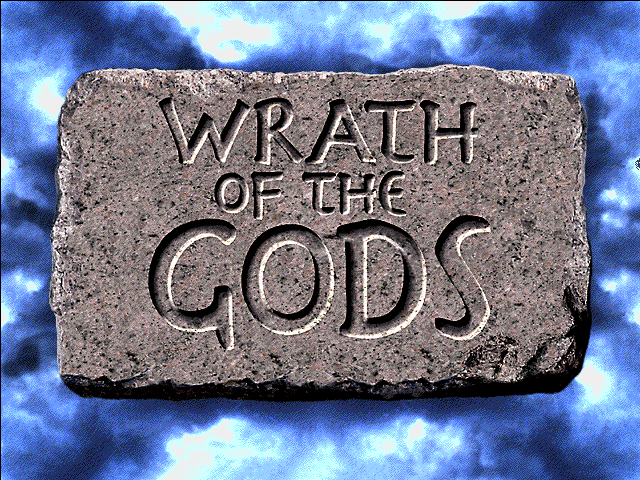 Title screen of Wrath of the Gods