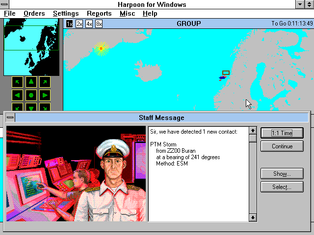 Gameplay of Harpoon Classic