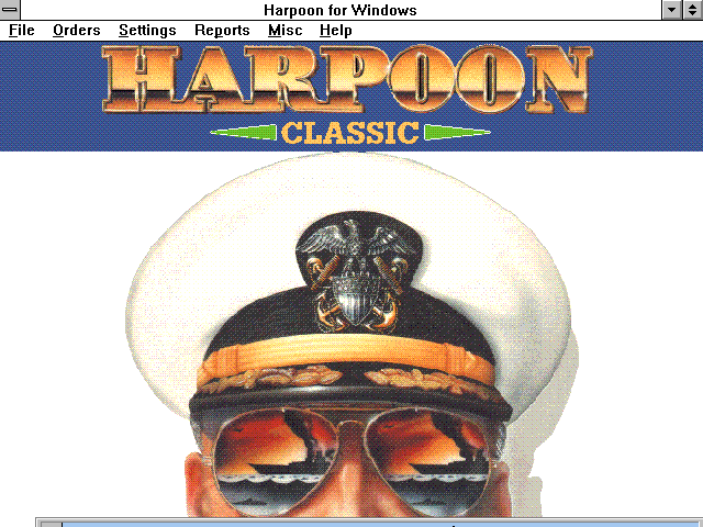 Title screen of Harpoon Classic