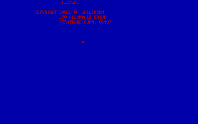 Title screen of Flyswat