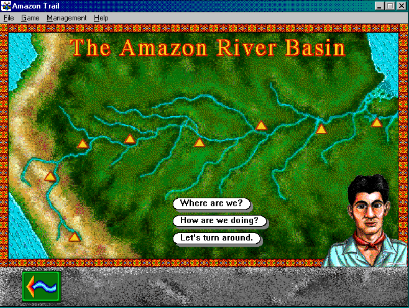 Gameplay of The Amazon Trail