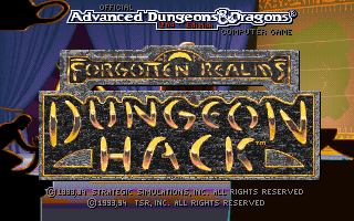 Title screen of Dungeon Hack