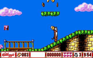 Gameplay of Tony & Friends in Kellogg's Land