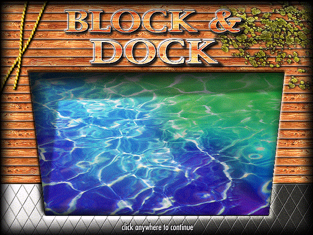 Title screen of Block & Dock