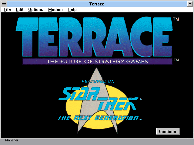 Title screen of Terrace