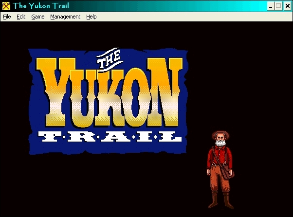 Title screen of The Yukon Trail